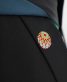 卒業式袴単品レンタル[ブランド・無地]黒に毬のワンポイント刺繍[身長153-157cm]No.530